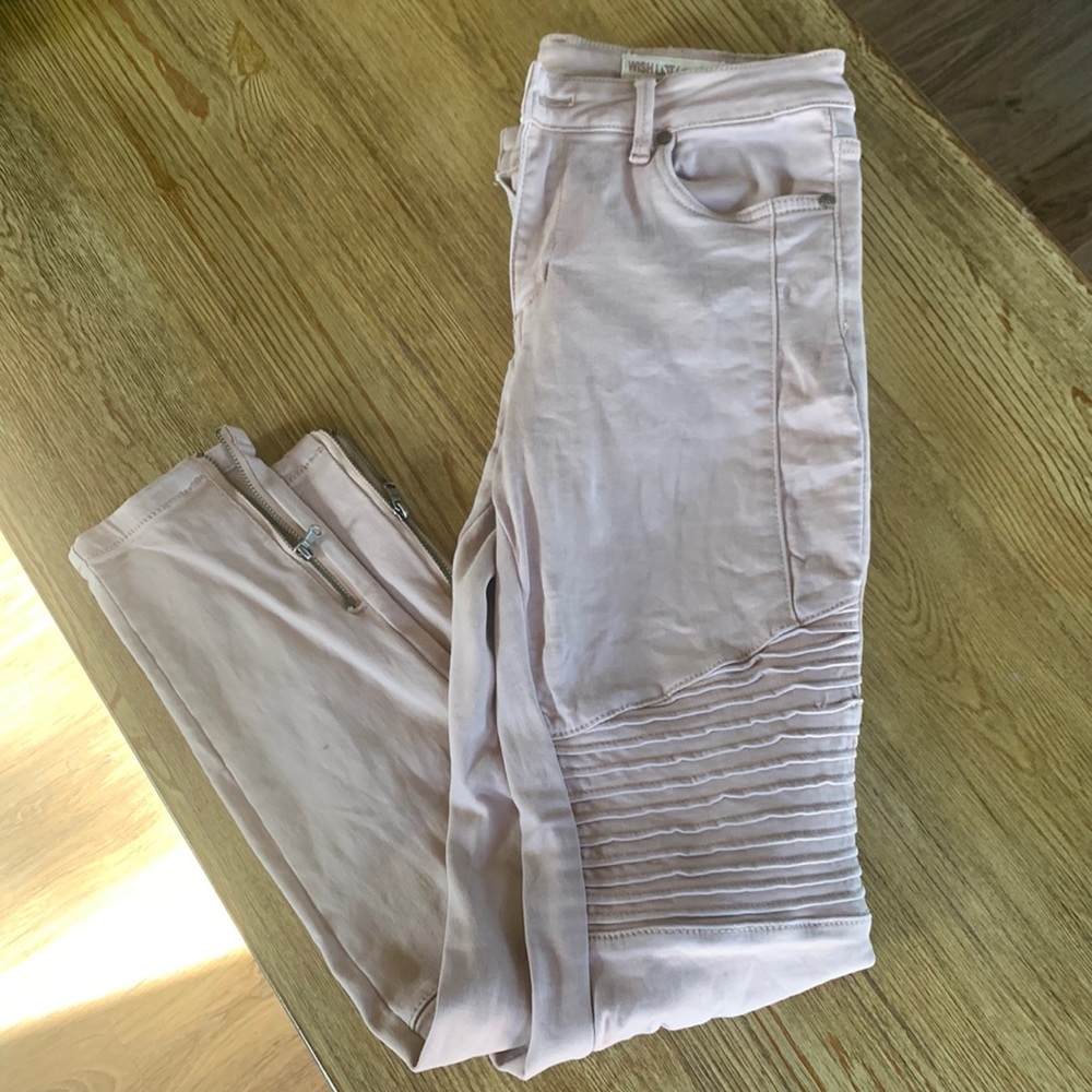 Pink Moto skinny jeans stretchy size L or 28